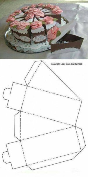Коробочки для бумажного торта