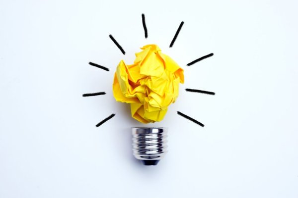 Желтая лампа идея