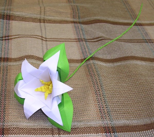 Оригами цветок кувшинка