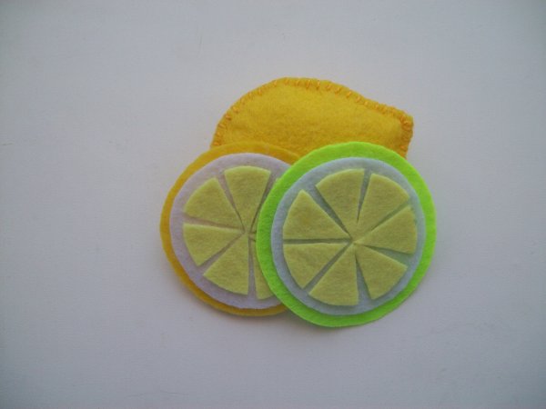 Долька лимона из фетра