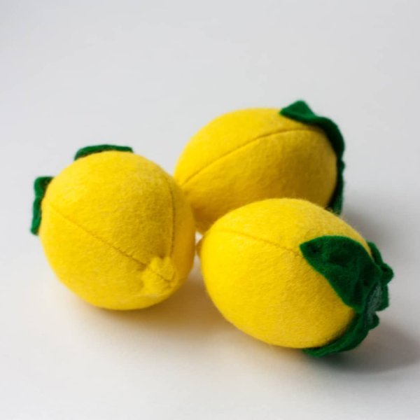 Лимон из фетра