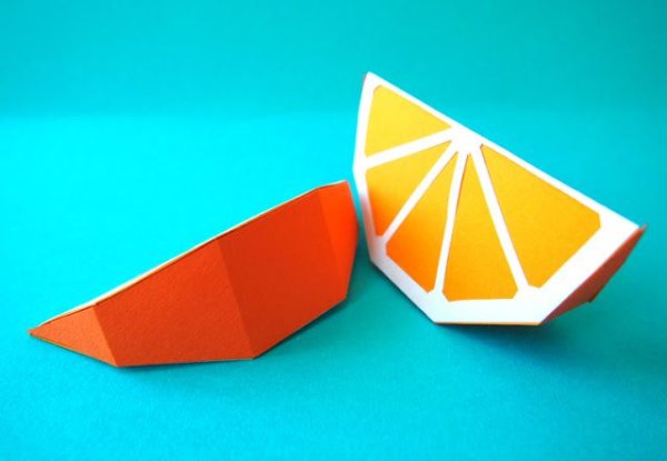Оригами апельсин