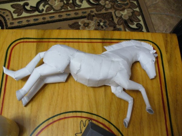 Лошадь поделка из бумаги