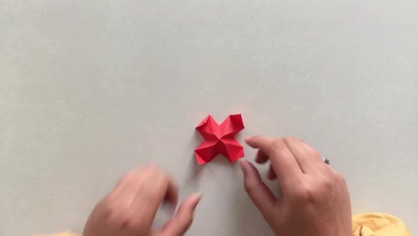 Оригами из бумаги капкан для пальцев