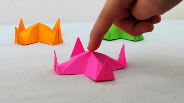 ЛОВУШКА для пальцев оригами игрушка из бумаги