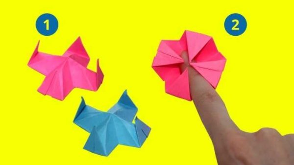 Оригами из бумаги ЛОВУШКА для пальцев