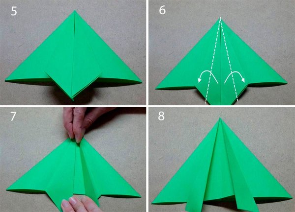 Оригами из бумаги лягушка пошагово