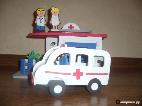Конструирование для детей машина скорой помощи