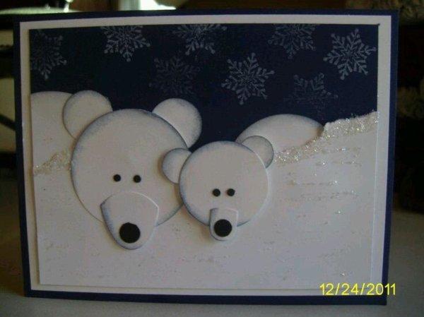 Поделки медведи на льдине из бумаги