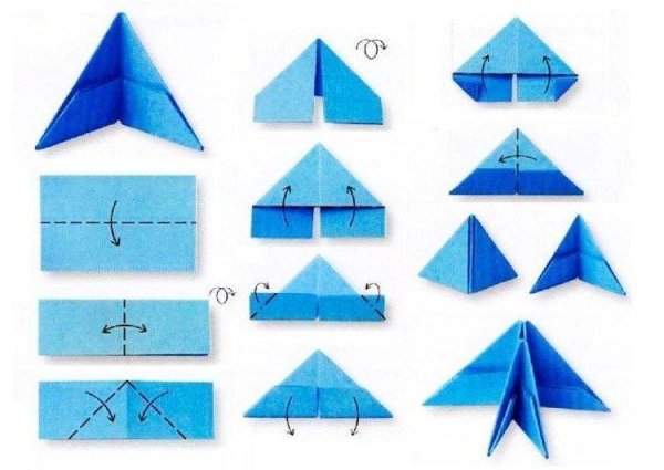Как делать треугольники из бумаги для оригами