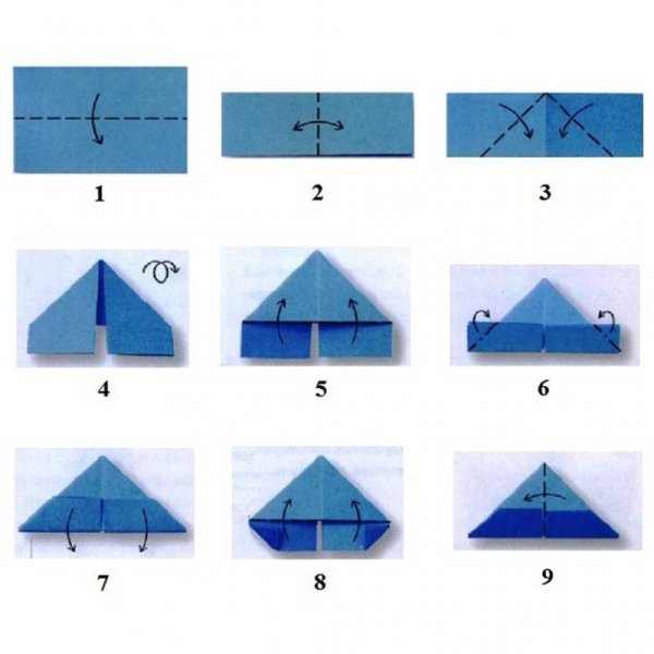 Как сделать треугольники для модульного оригами