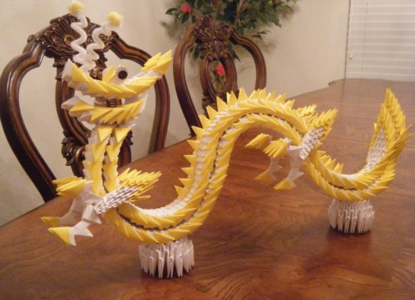 Китайский дракон из модулей