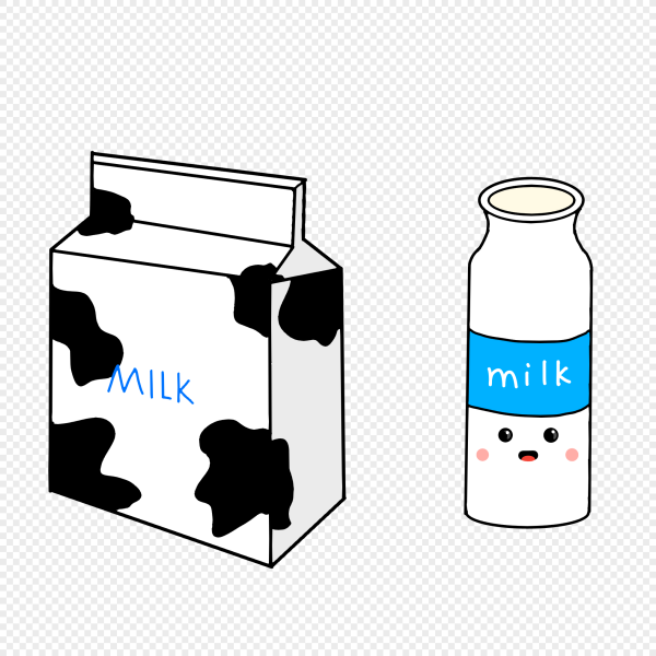 Бумажное молоко для срисовки