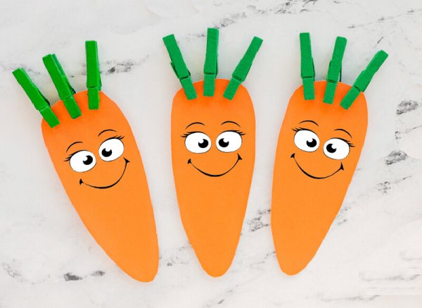 Морковка поделка для детей
