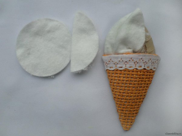 Поделки мороженое из гофрированной бумаги