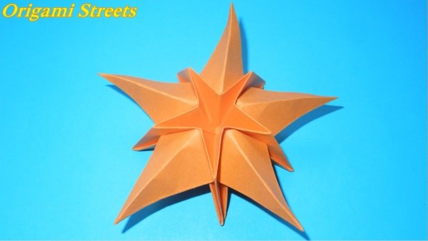 Морская звезда оригами из бумаги