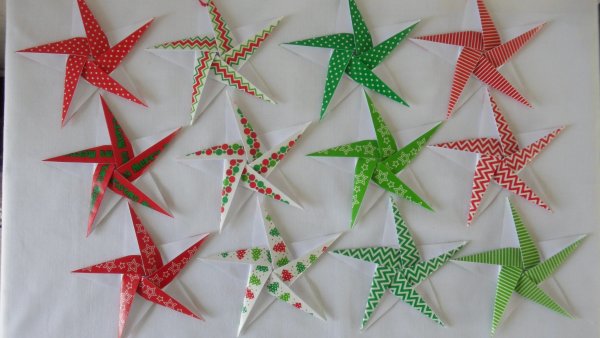 Морская звезда оригами из бумаги