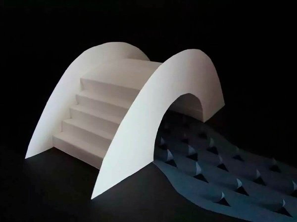 Объемный мост из бумаги