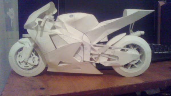 Мотоцикл из картона
