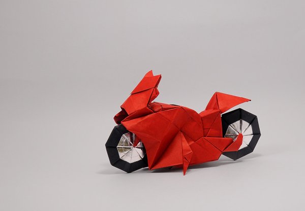 Модульное оригами мотоцикл