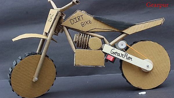 Мотоцикл из картона