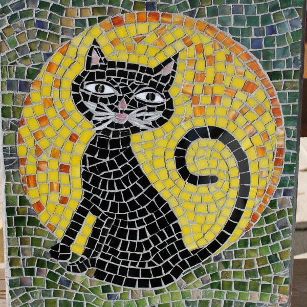 Мозаика смальта котик