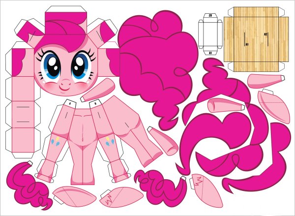 Бумажные куклы Пинки Пинки Пай