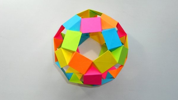 Мяч из бумаги оригами