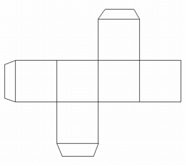 Поделки на основе куба из бумаги