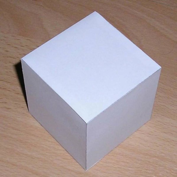 Кубик из картона