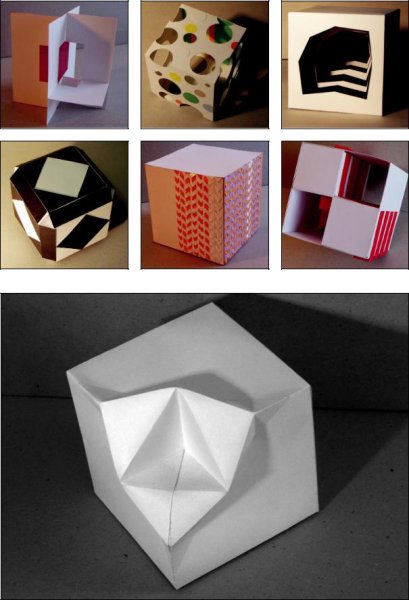 Дизайнерский куб из бумаги