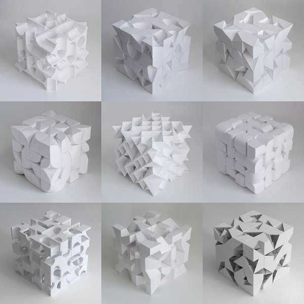 Дизайнерский куб из бумаги