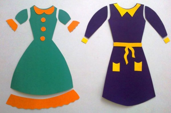Платье для мамы аппликация в детском саду
