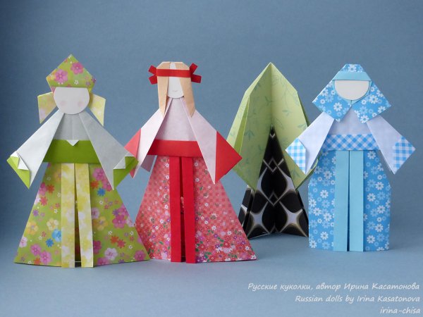 Оригами кукла