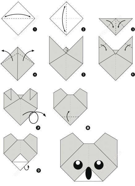 Лёгкие оригами из бумаги для детей