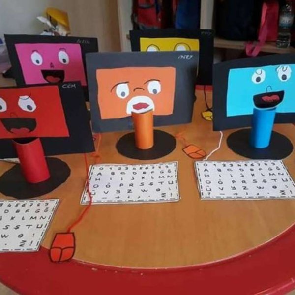 Компьютер поделка для детей