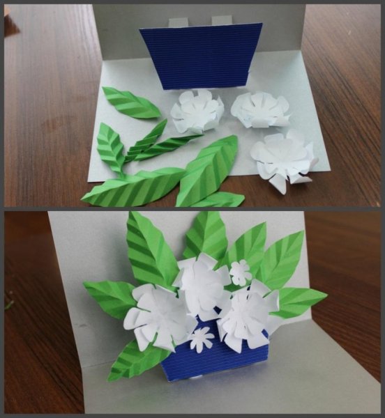 Композиция из оригами для детей