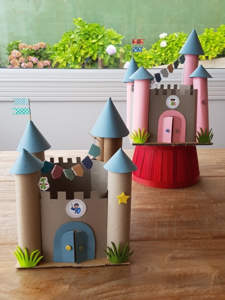Картонный замок для детей