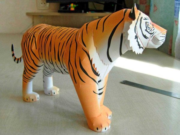 Поделка тигр