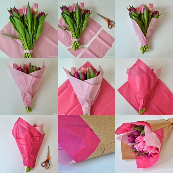 Упаковка цветовв бумагу