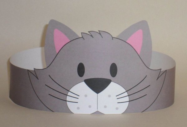Бумажная маска кошки