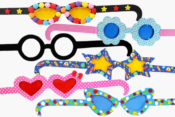 Бумажные очки для детей