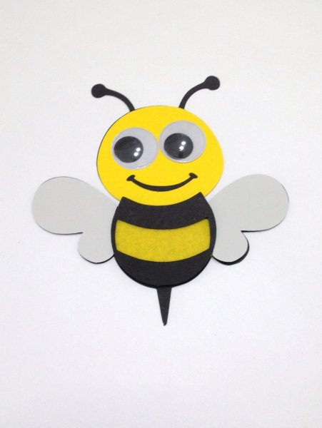 Пчёлка из цветной бумаги для детей