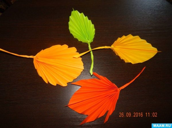 Объемные листья
