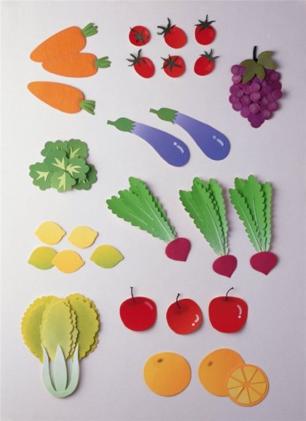 Овощи из бумаги