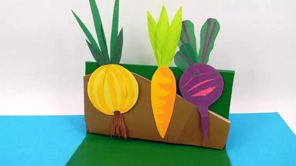 Овощи из цветной бумаги