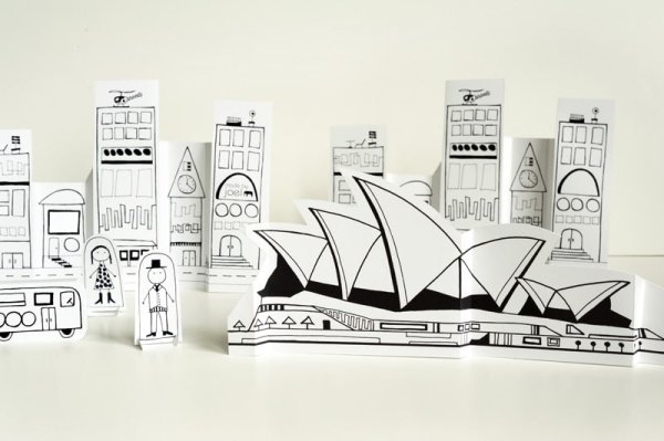 Модель Сиднейский оперный театр из бумаги