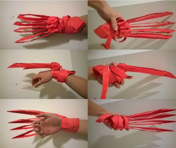 Оригами перчатка