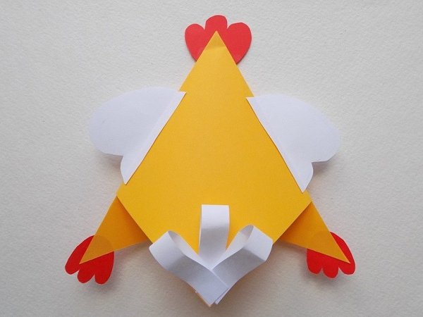 Оригами цыпленок