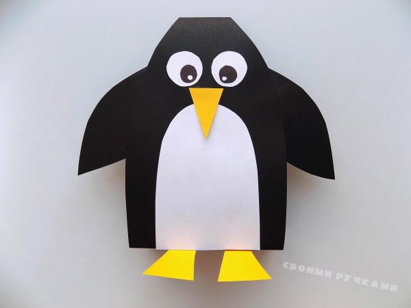 Поделка Пингвин из бумаги